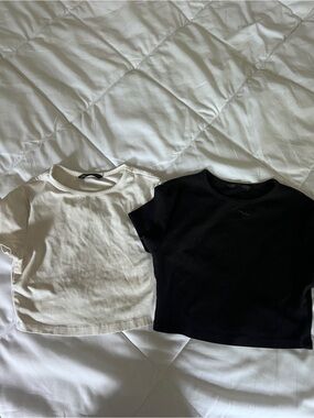 Classic Crewneck Tee - White and Black